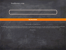 Tablet Screenshot of loudtronx.com